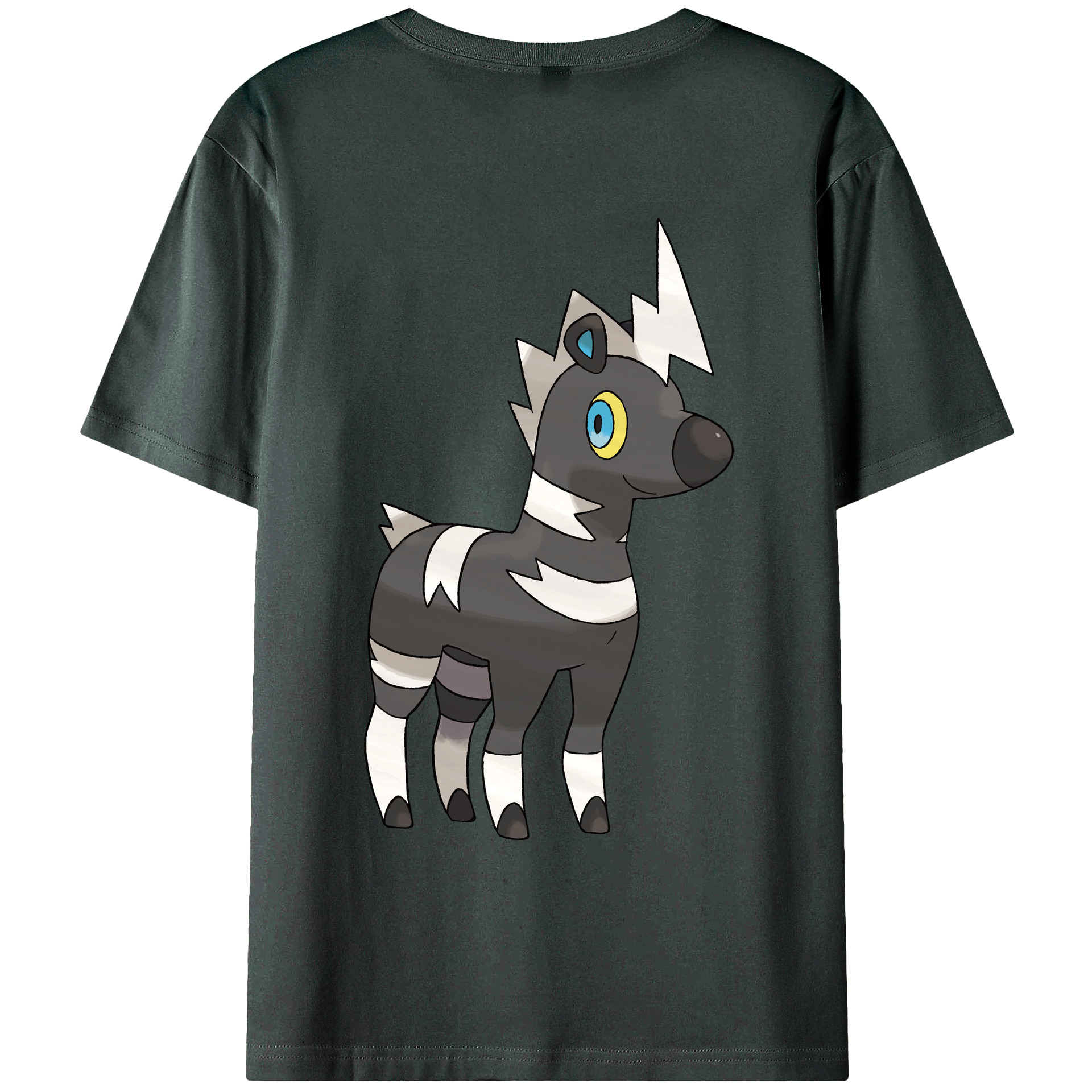 （画像用） ポケットモンスター Pokémon 綿100％ メンズ半袖Tシャツ（バックプリント） 通気性